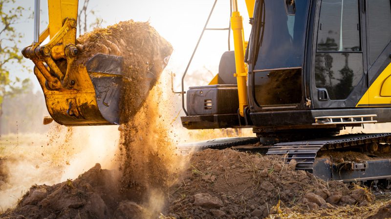 Excavation in Winston-Salem, North Carolina
