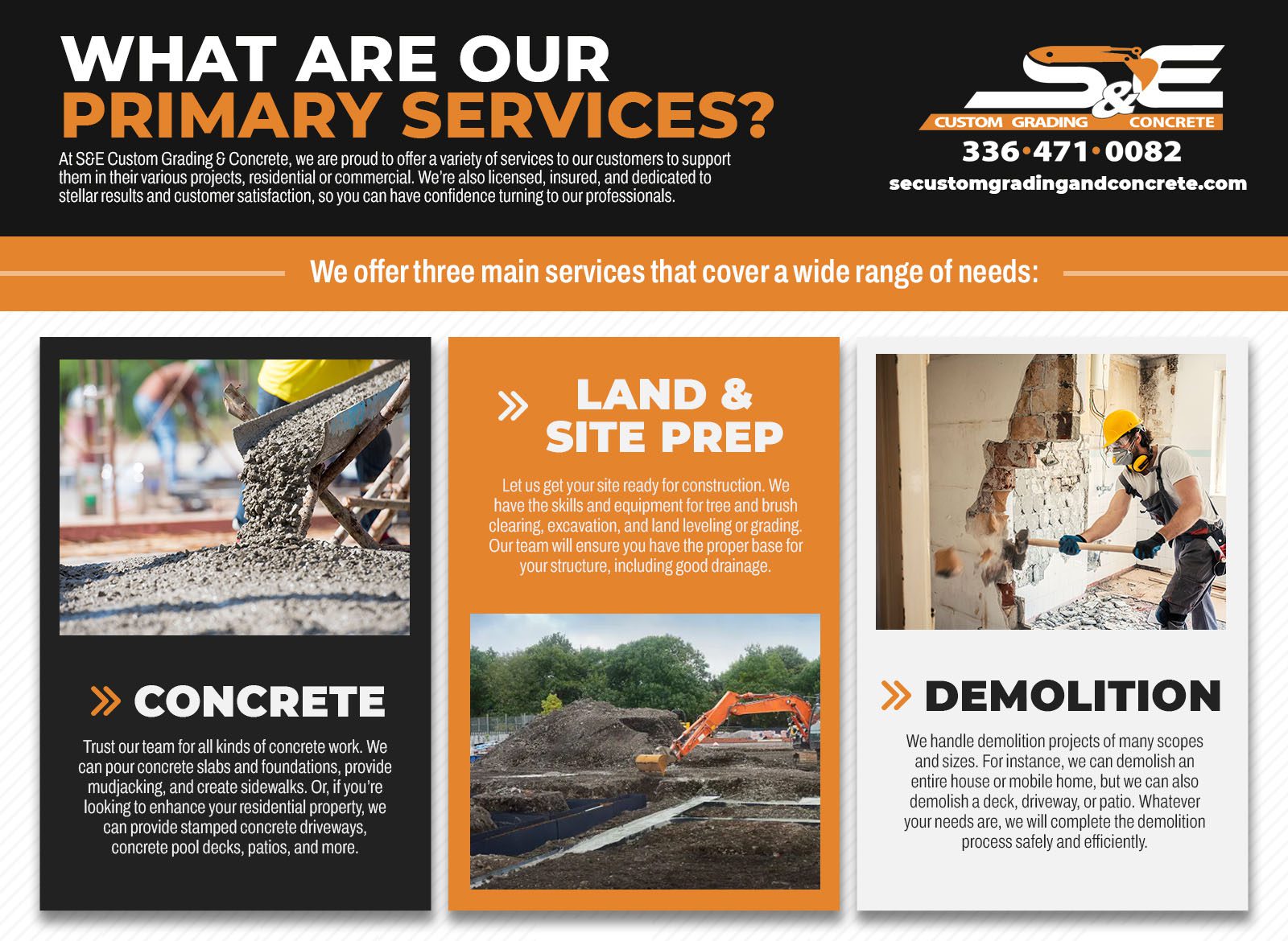 What Are Our Primary Services?